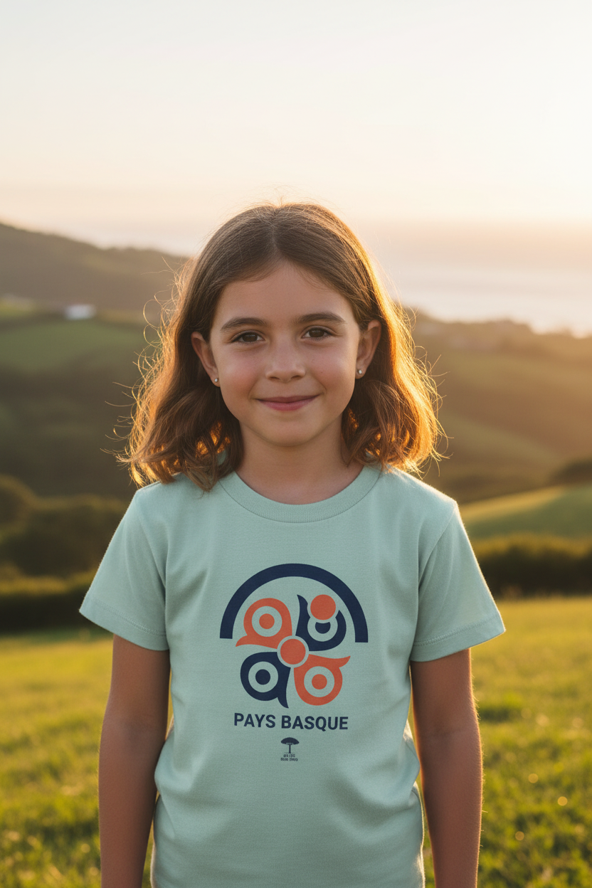 T-shirt enfant Pays Basque lifestyle sourire naturel
