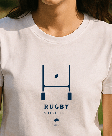 🇫🇷 Tee-shirt français femme Rugby - Au Fil des Pins