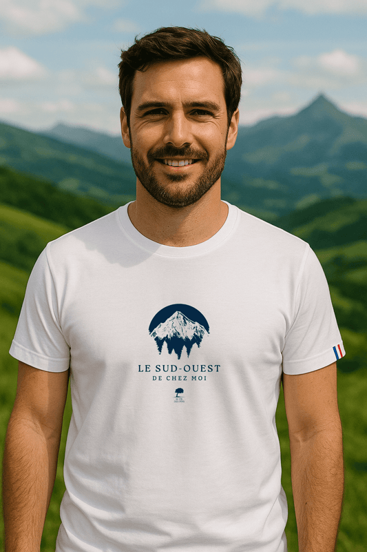 🇫🇷 T-shirt Homme Sud-Ouest – Coton Bio – Made in France - Au Fil des Pins