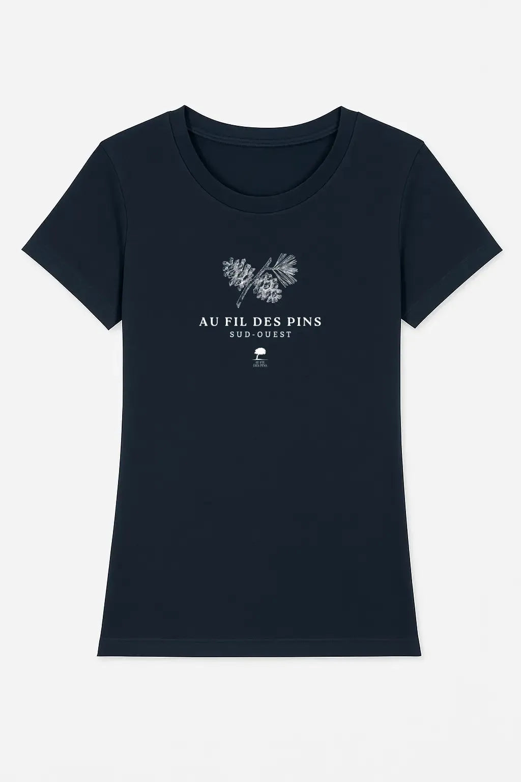 Tee-shirt Femme Éco-Responsable "Ambiance Forestière" – Coton Bio