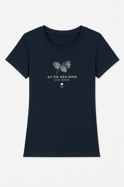 Tee-shirt Femme Éco-Responsable "Ambiance Forestière" – Coton Bio