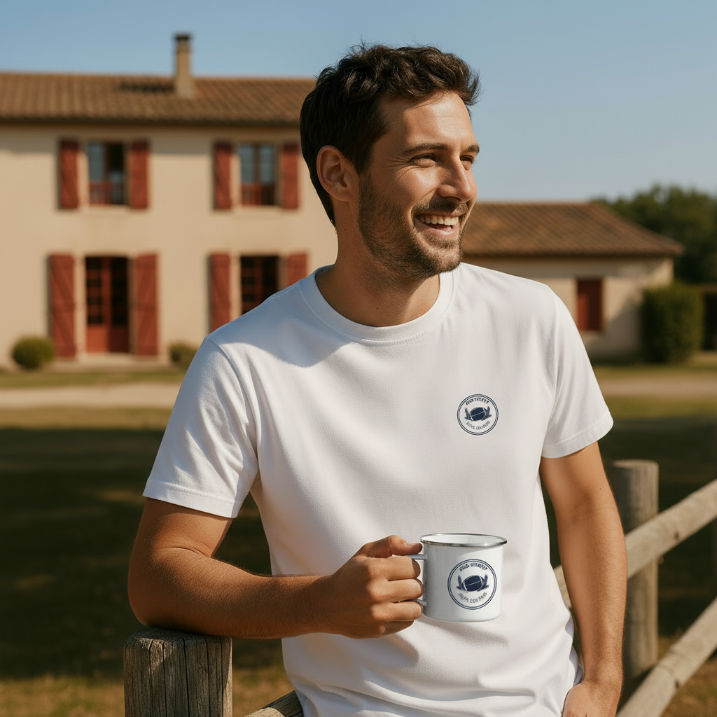 Timbale Rugby - homme ferme basque lifestyle