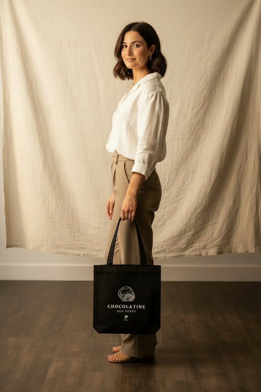 Tote bag Chocolatine - lifestyle studio