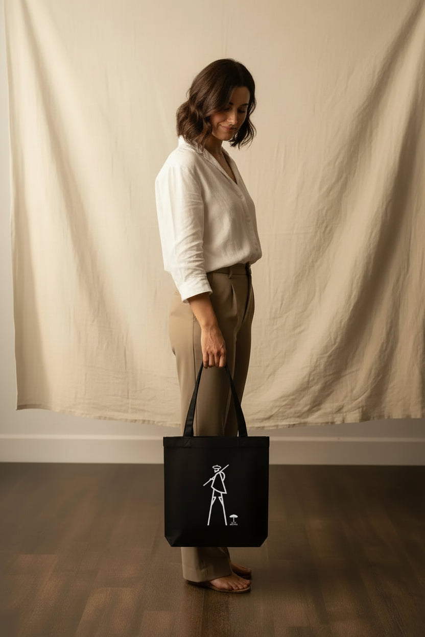 TOTE BAG NOIR ECHASSIER LANDAIS