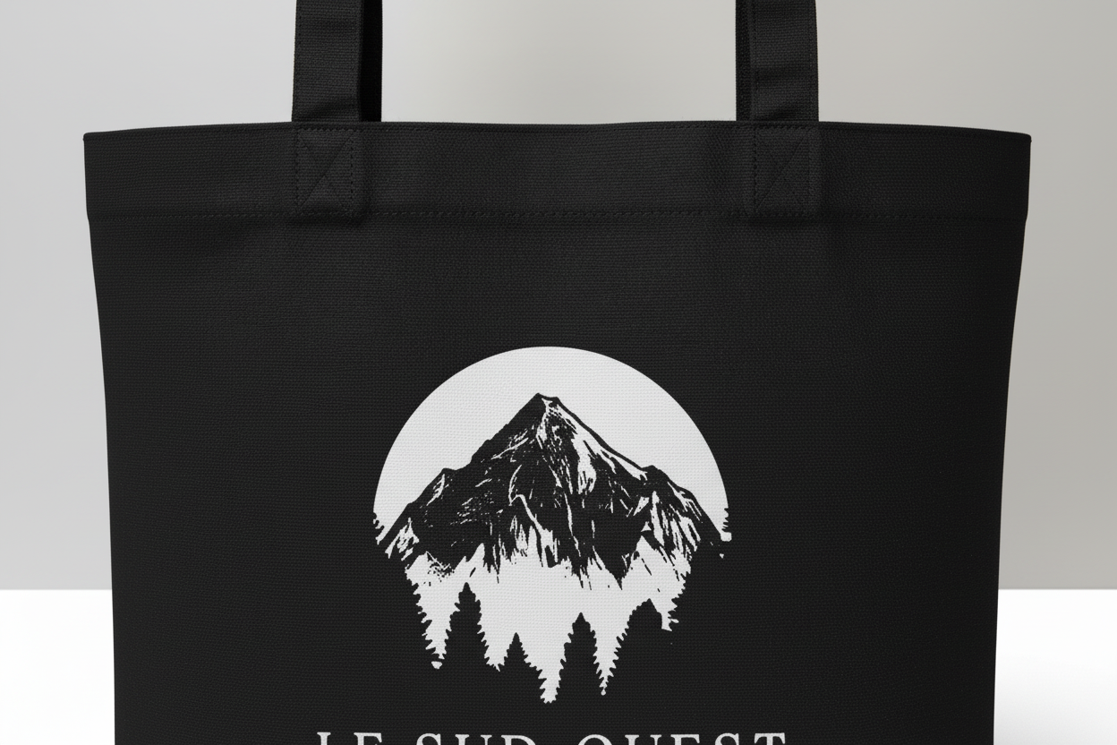 Tote bag Pyrénées - macro tissu et design